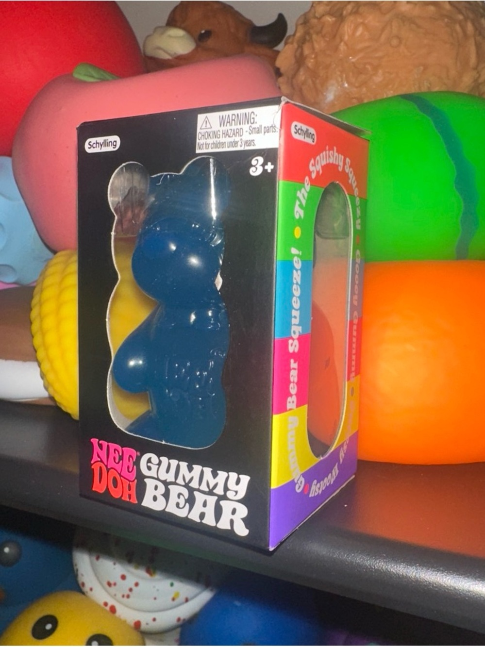 Blue Needoh Gummy Bear Squishy Toy